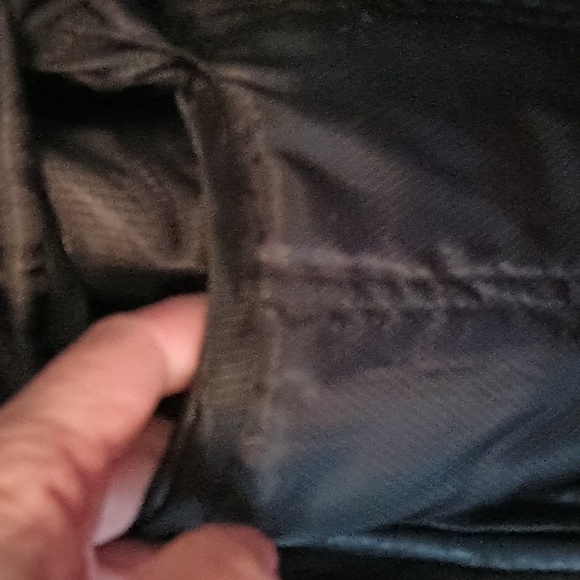 Nwot heavy leather women's coat by Simona extra large black - Picture 9 of 11